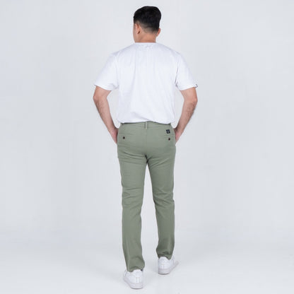 Benhill Celana Pria Panjang Chino Pants Slim Fit Katun Stretch Sage Green 51216-17-327