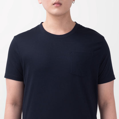 Benhill T-Shirt Pria Premium Pocket Tee Navy 372-A712-386