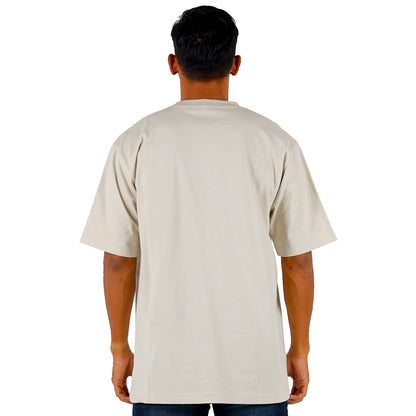 Benhill T-Shirt Pria Oversized Fit Cotton 20s Combed Pendek Cream A419-29968