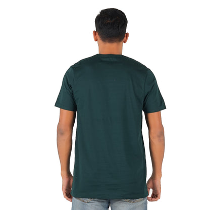 Benhill T-Shirt Pria Grafis Katun 30s Combed Pendek Hijau Botol 462-481-39768