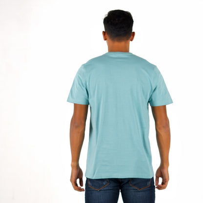 Benhill T-Shirt Pria Grafis Katun 30s Combed Pendek 3 Warna (Brown A86,Mint green A88,Hjiau botol A90)