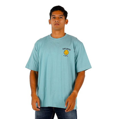 Benhill T-Shirt Pria Oversized Fit Cotton 20s Combed Pendek Mint Green A417-29768