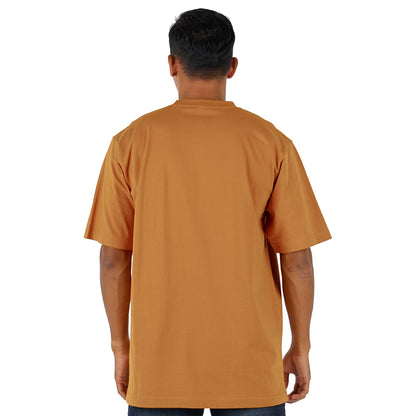 Benhill T-Shirt Pria Oversized Fit Cotton 20s Combed Pendek  Cocoa Brown A415-29I68