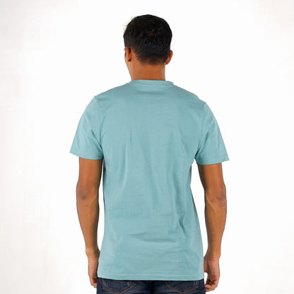 Benhill T-shirt Pria Grafis Katun 30s Combed Pendek Mint Green A407-A408-29768