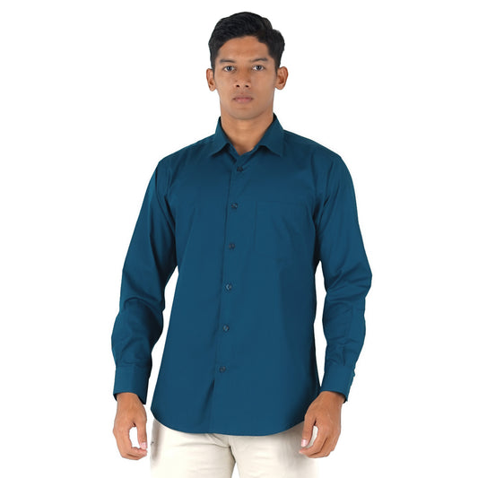 Benhill Kemeja Poplin Extra Fine Cotton Shirt  50331 (Royal blue,Blue steel,Navy,Lilac,Charcoal)