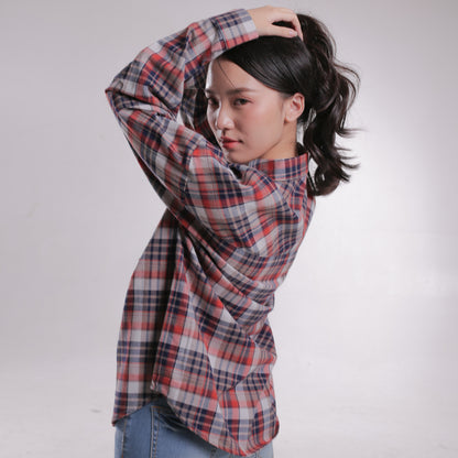 Benhill Oversized Flannel Kotak Merah A257-11I