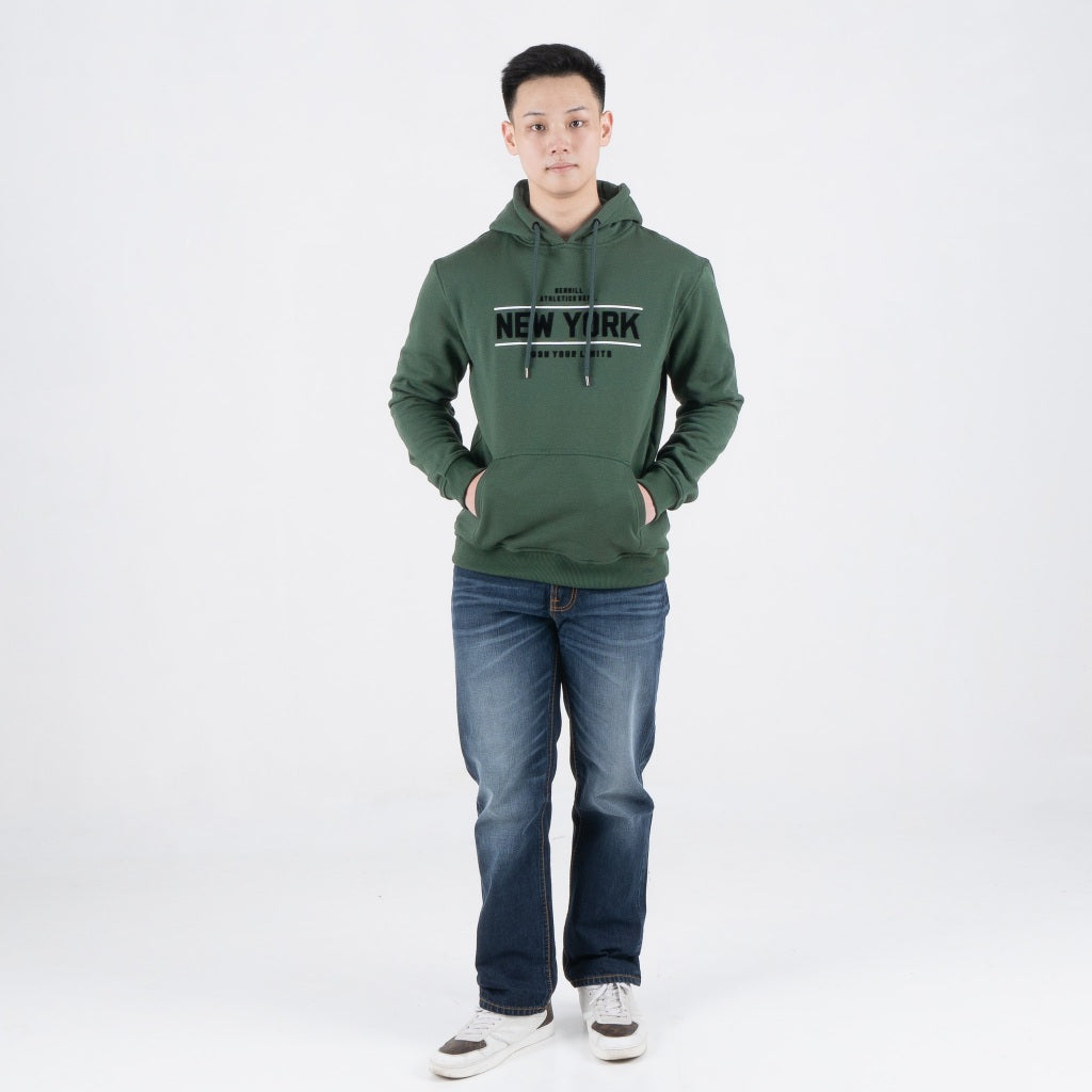 Benhill Sweat Hoodie Unisex Hijau Botol A457-39H50