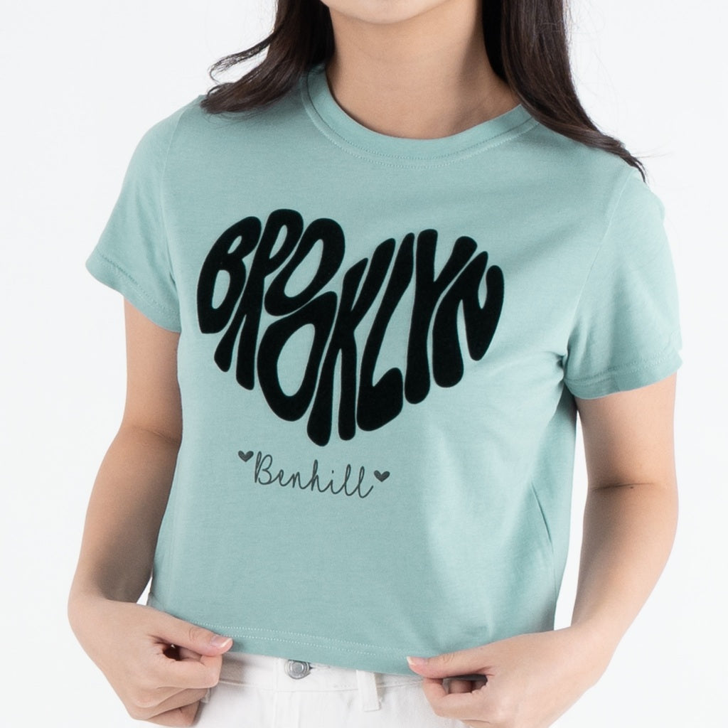 Benhill T-shirt Wanita Crop Top Mint Green A511-39786