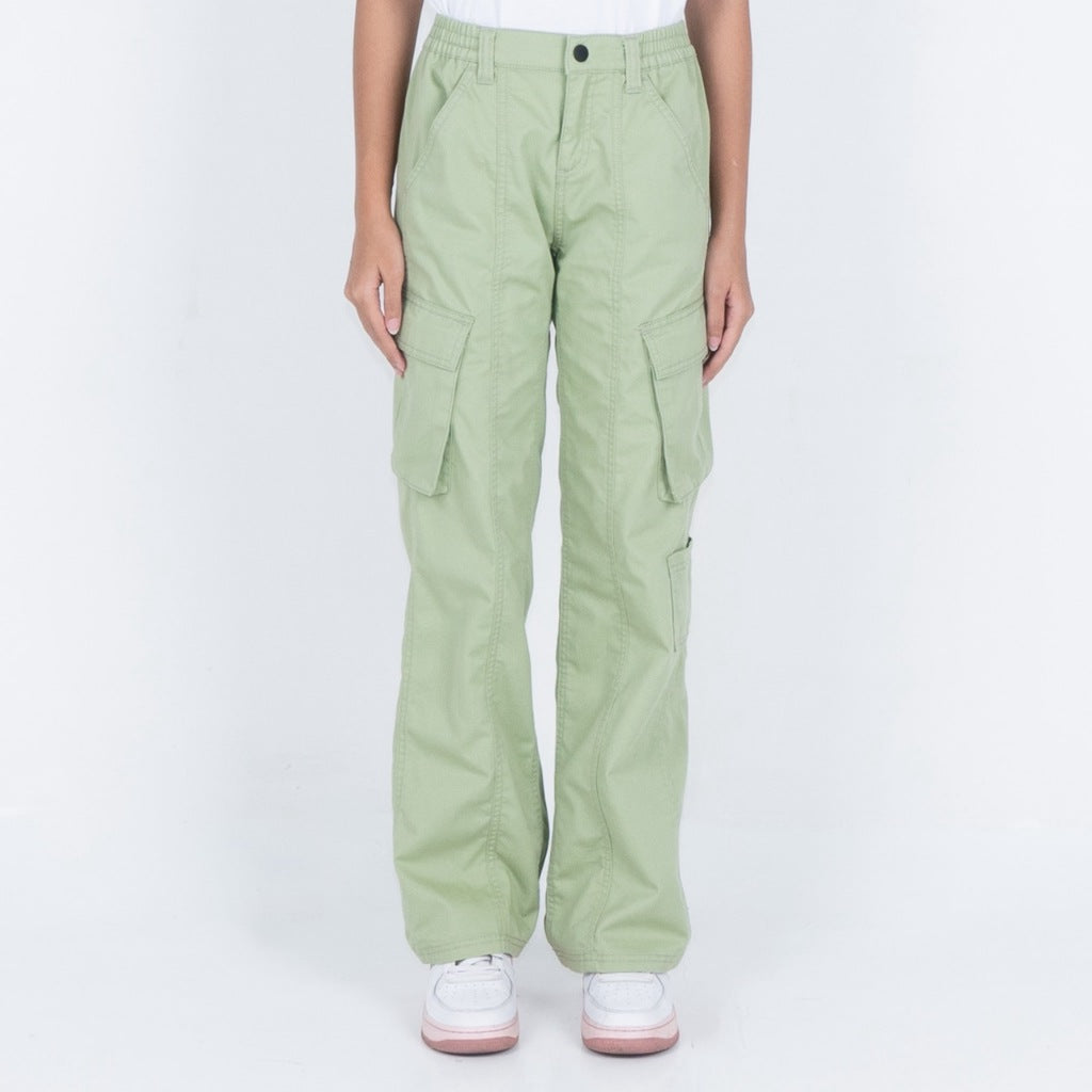 Benhill Celana Wanita "Jihyo" Cargo Pants  Sage,Black,Brown,Olive,Sand,Cream,Grey