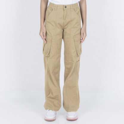 Benhill Celana Wanita "Jihyo" Cargo Pants  Sage,Black,Brown,Olive,Sand,Cream,Grey