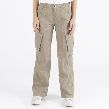 Benhill Celana Wanita "Jihyo" Cargo Pants  Sage,Black,Brown,Olive,Sand,Cream,Grey