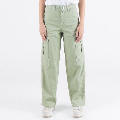 Benhill Celana "Dahye" Wanita Cotton High Waist Cargo Pants New Colors