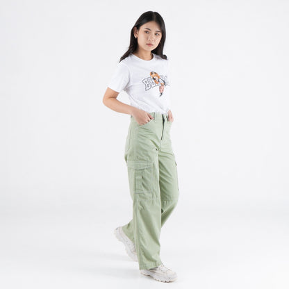 Benhill Celana "Dahye" Wanita Cotton High Waist Cargo Pants New Colors