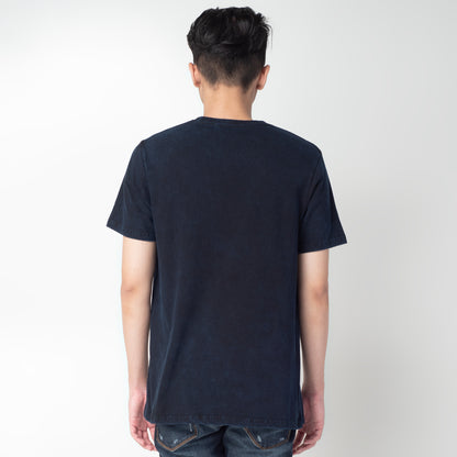 Benhill Kaos Grafis Washed Katun 30s Combed Lengan Pendek Navy 317-55368