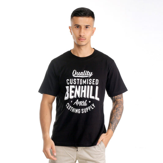 Benhill T-shirt Kaos Pria Grafis ' BAIM WONG ' Hitam 27802-95268