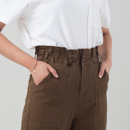 Benhill "Yeji" Celana Wanita High Waist Brown 880-3250F