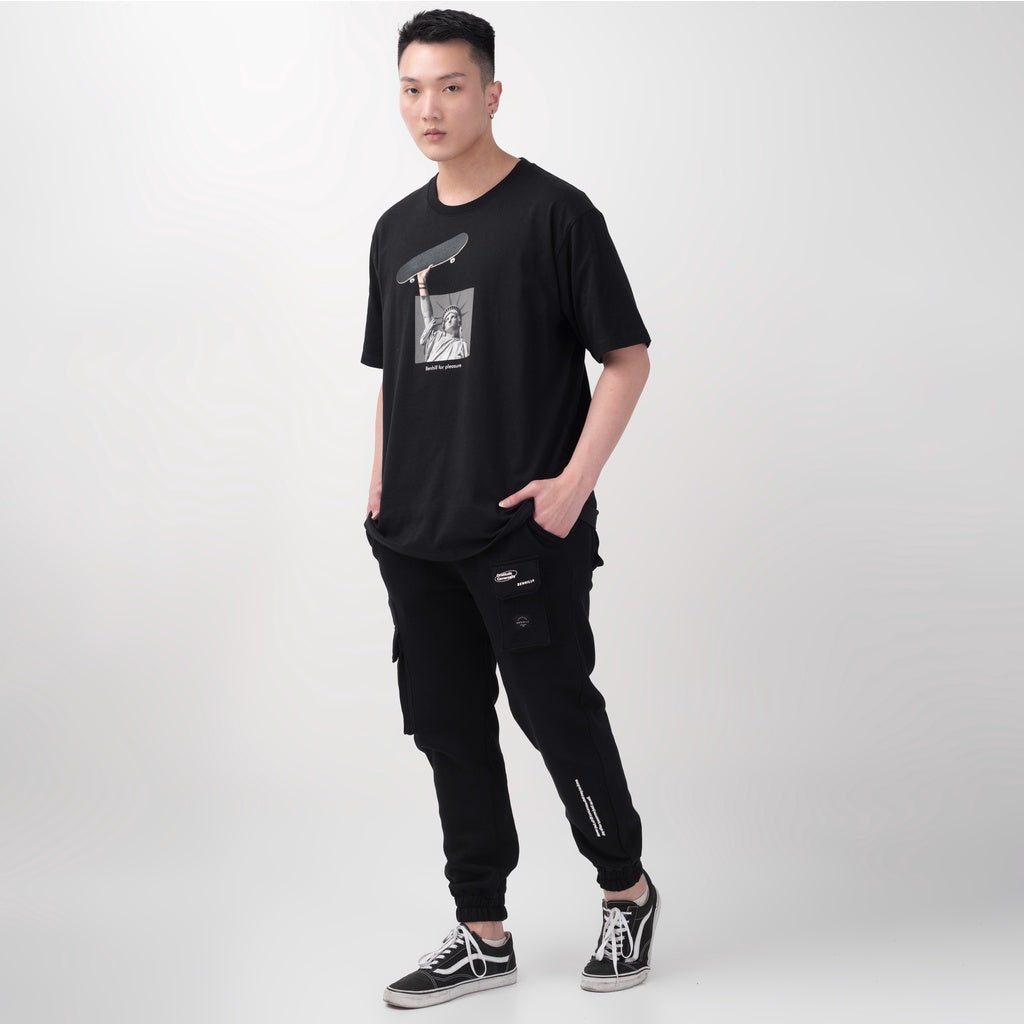Benhill T-Shirt Oversize Fit Capsule Collection Hitam 365-55268