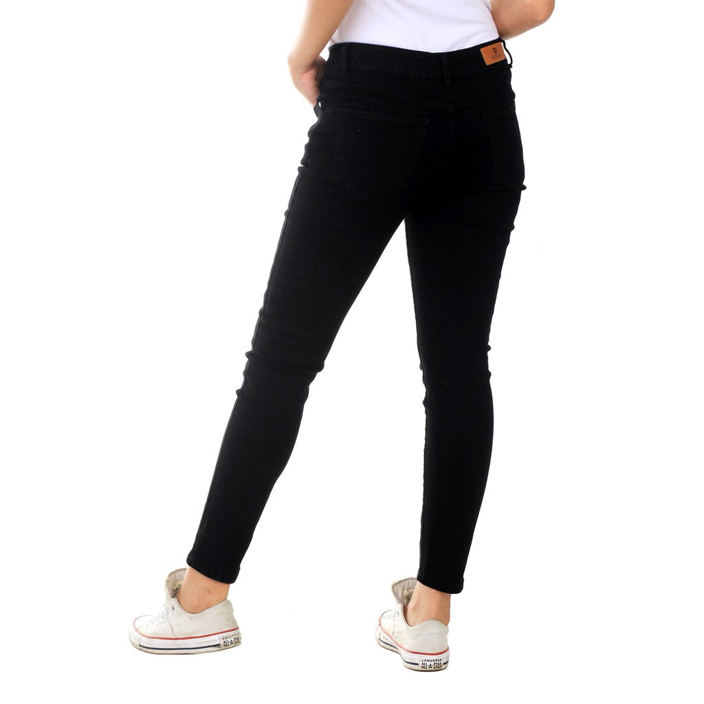 Benhill Celana Panjang Wanita Premium Denim Skinny Hitam 02237-35227
