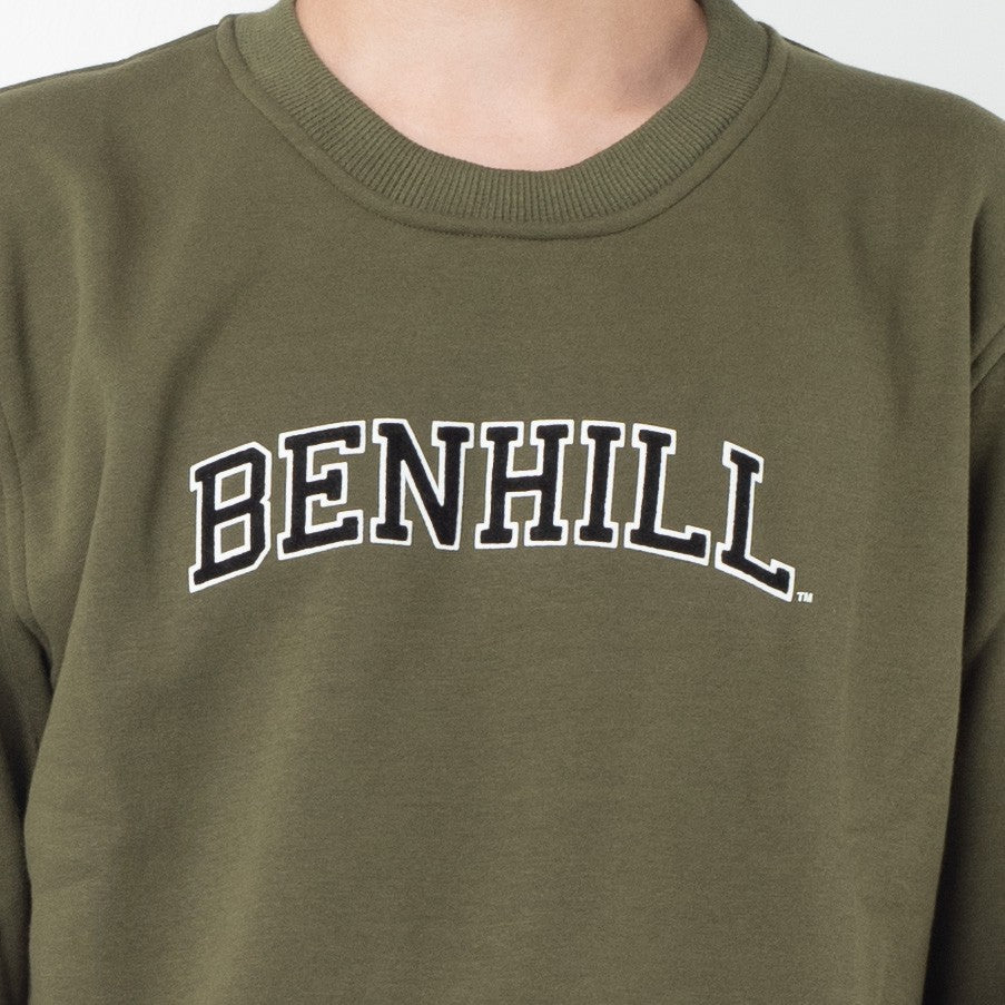 Benhill Sweatshirt Crewneck  Hijau Army 502-35750