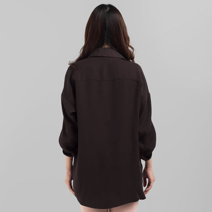 Benhill Cardigan "Chul" Wanita Lengan Panjang Brown 835-39599