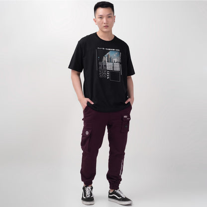 Benhill T-Shirt Oversize Fit Capsule Collection Hitam 362-55268