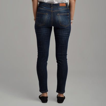 Benhill Celana Panjang Wanita Denim Skinny Dark Blue A115-32G0K