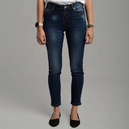 Benhill Celana Panjang Wanita Denim Skinny Dark Blue A121-A122-3230K