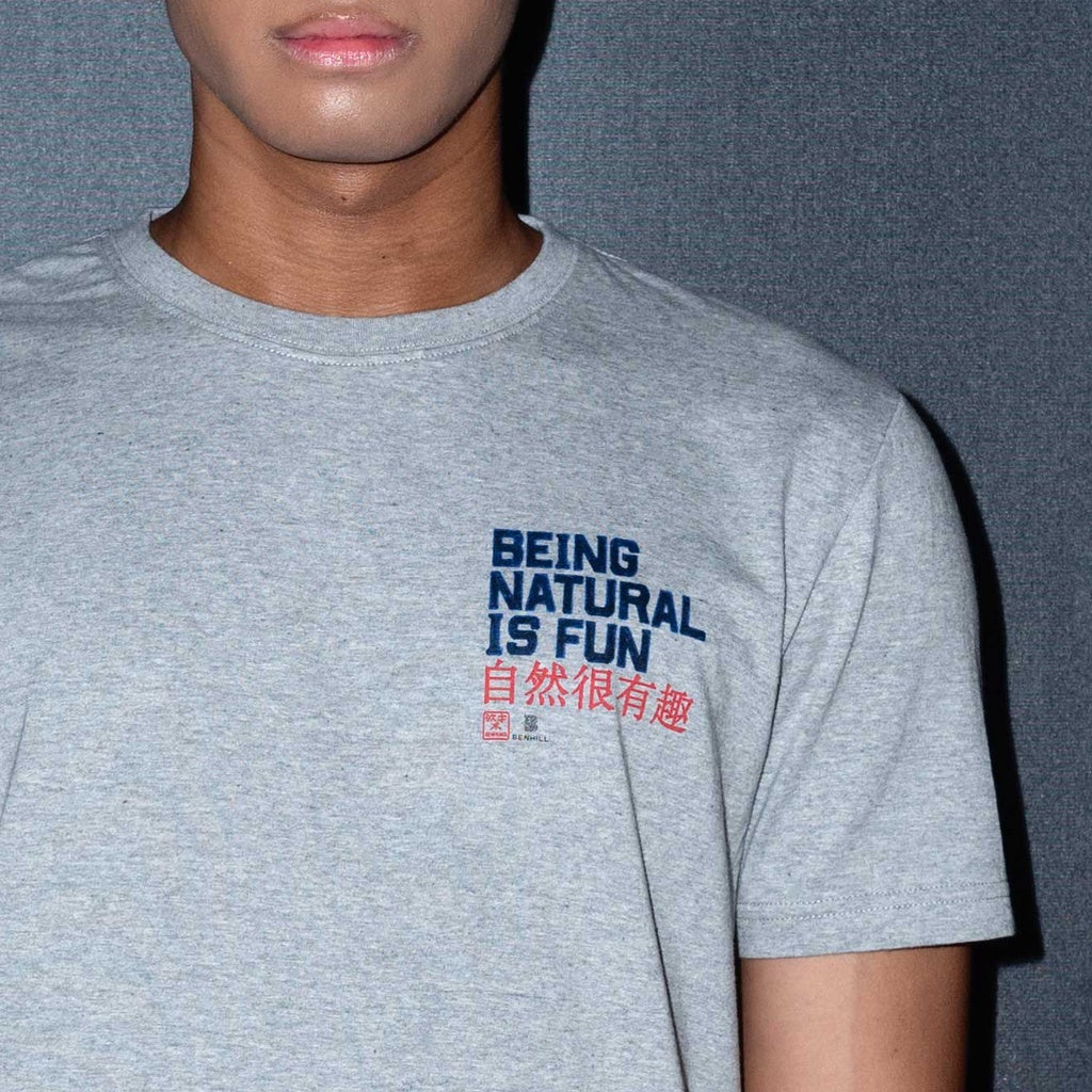 Benhill X Senikanji - T-Shirt Cotton 24s Combed Pendek Misty A04-29668